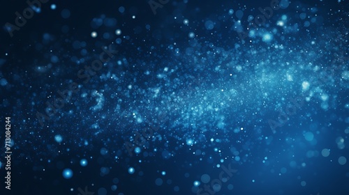 many blue particles on a blue background