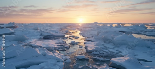 Melting arctic ice sheets global warming, climate change, and ecological impact.