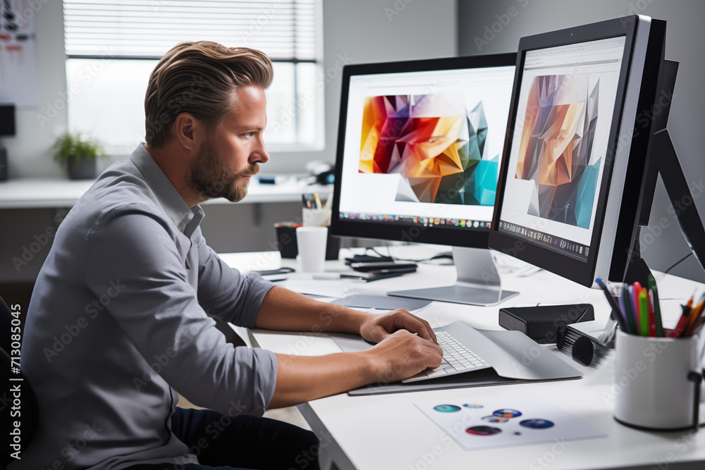 grafic designer working grafic designer working