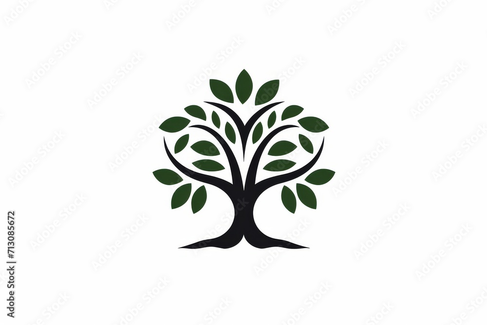 Tree icon vector on white background.Tree logo Tree icon vector on white background.Tree logo