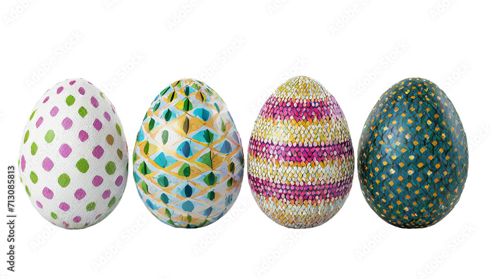 Easter eggs isolated on a transparent background. Easter eggs isolated on a transparent background.