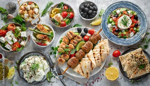 Traditional and different Greek dishes