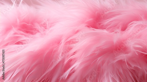 Trendy pink feather texture close up macro shot of abstract fluffy feather background © Ilja