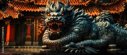 Dragon Statue in the Forbidden - Mythical Majesty