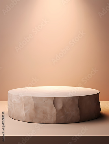 Podium, booth, stage, product background for displaying products, 3D rendering