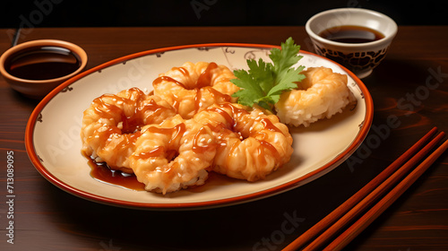 Single serving of tempura shrimp