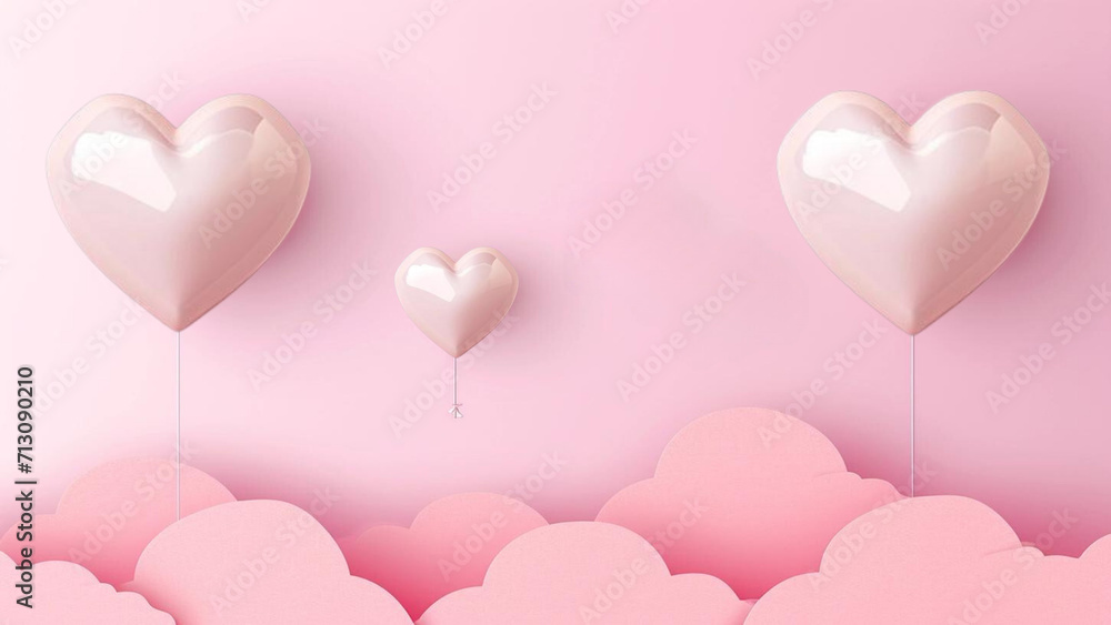 Valentine day, Background, February 14. Vector illustrations of love, for postcard, card, space for Text.