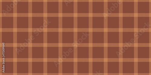 Mens shirt vector plaid background, plank tartan seamless texture. Deco textile pattern fabric check in orange and red colors.
