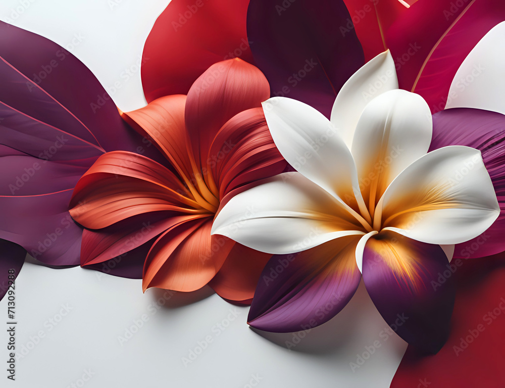 Obraz premium bunter Frangipani