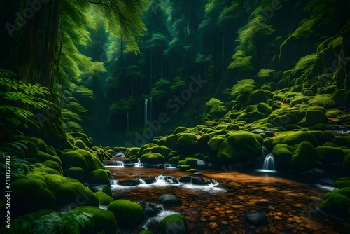 stream in the forest