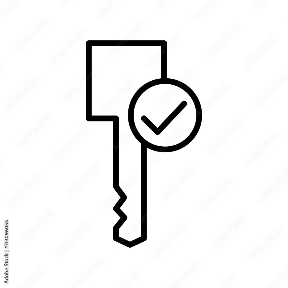 Obraz premium Key Icon template