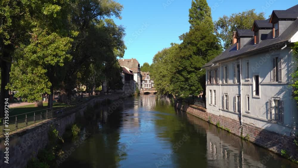Ponts Couverts in La Petite France on a Sunny Day Ponts Couverts in La Petite France on a Sunny Day