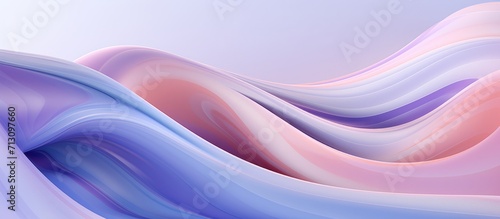 Smooth Abstract Wave in Pastel Colors, Elegant Conceptual Design with Fluid Curves and Soft Tones