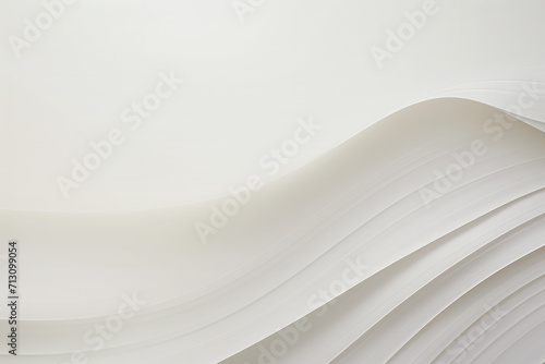 Abstract 3D curve shape white background.