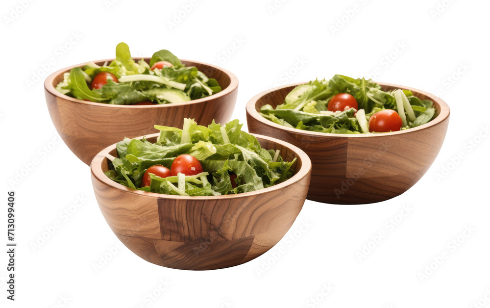 Maple Wood Salad Bowl Set on White or PNG Transparent Background. Maple Wood Salad Bowl Set on White or PNG Transparent Background.