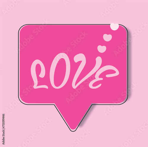 Valentine's Day card vector illustration