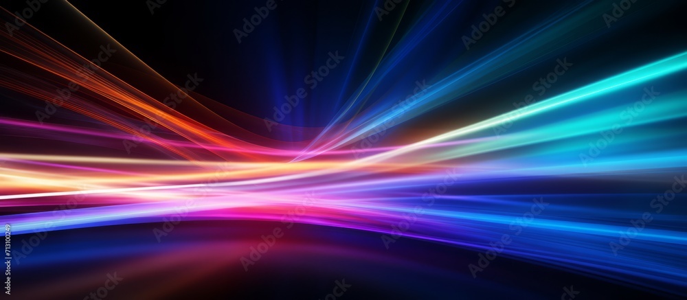 Vibrant Abstract Light Streaks in Vivid Colors. A Dynamic Background Illustrating Movement and Energy in a Digital World Vibrant Abstract Light Streaks in Vivid Colors. A Dynamic Background Illustrating Movement and Energy in a Digital World