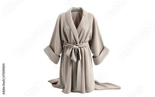 The Elegance of a Dressing Gown On Transparent Background.