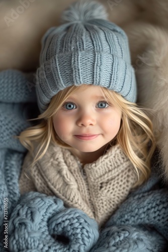 Happy cute smiling kid girl
