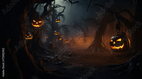 Twisted Glow: Halloween Atmosphere