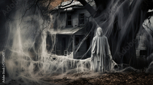 Ghostly Shadows: Eerie Atmosphere of Isolation
