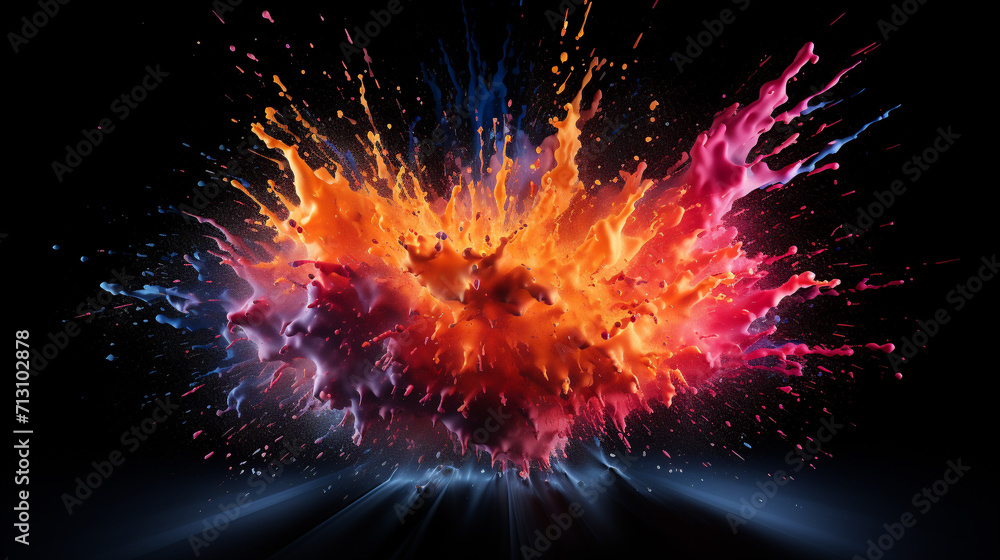 explosion of fireworks explosion of fireworks