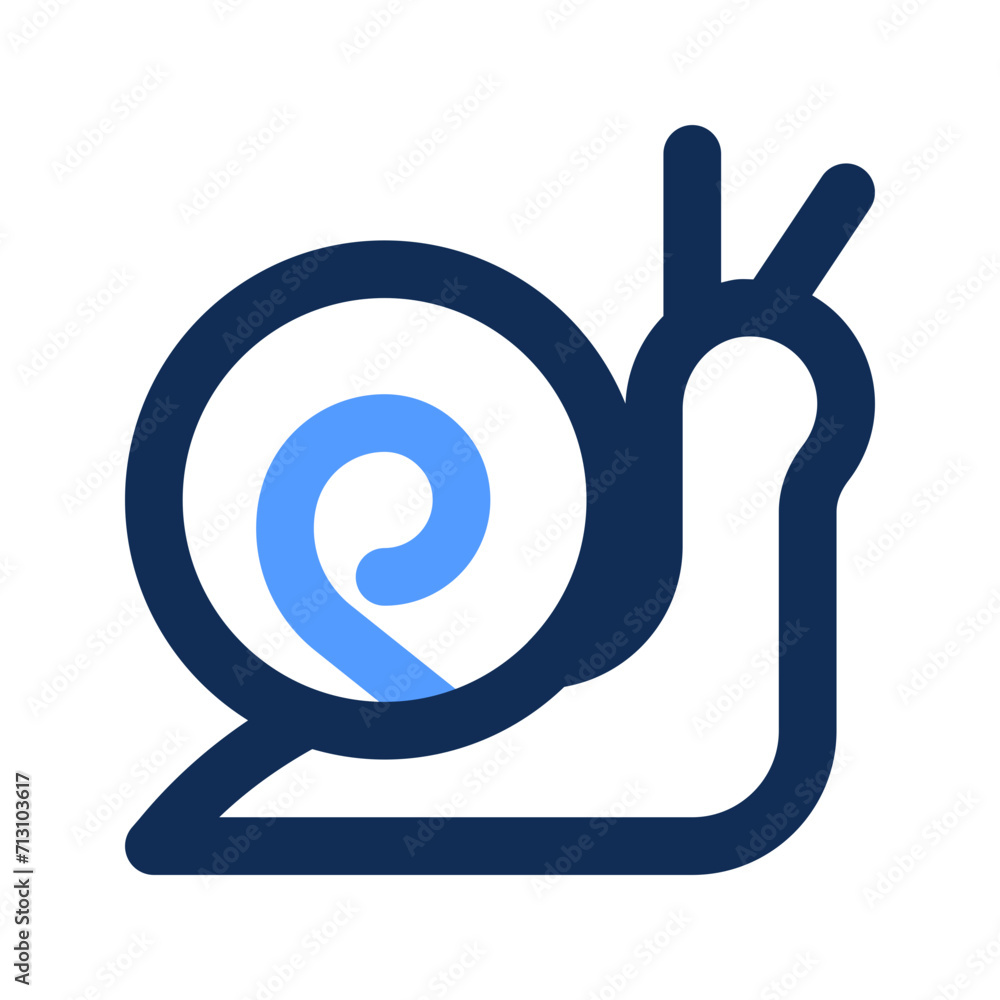 snail outline color icon snail outline color icon