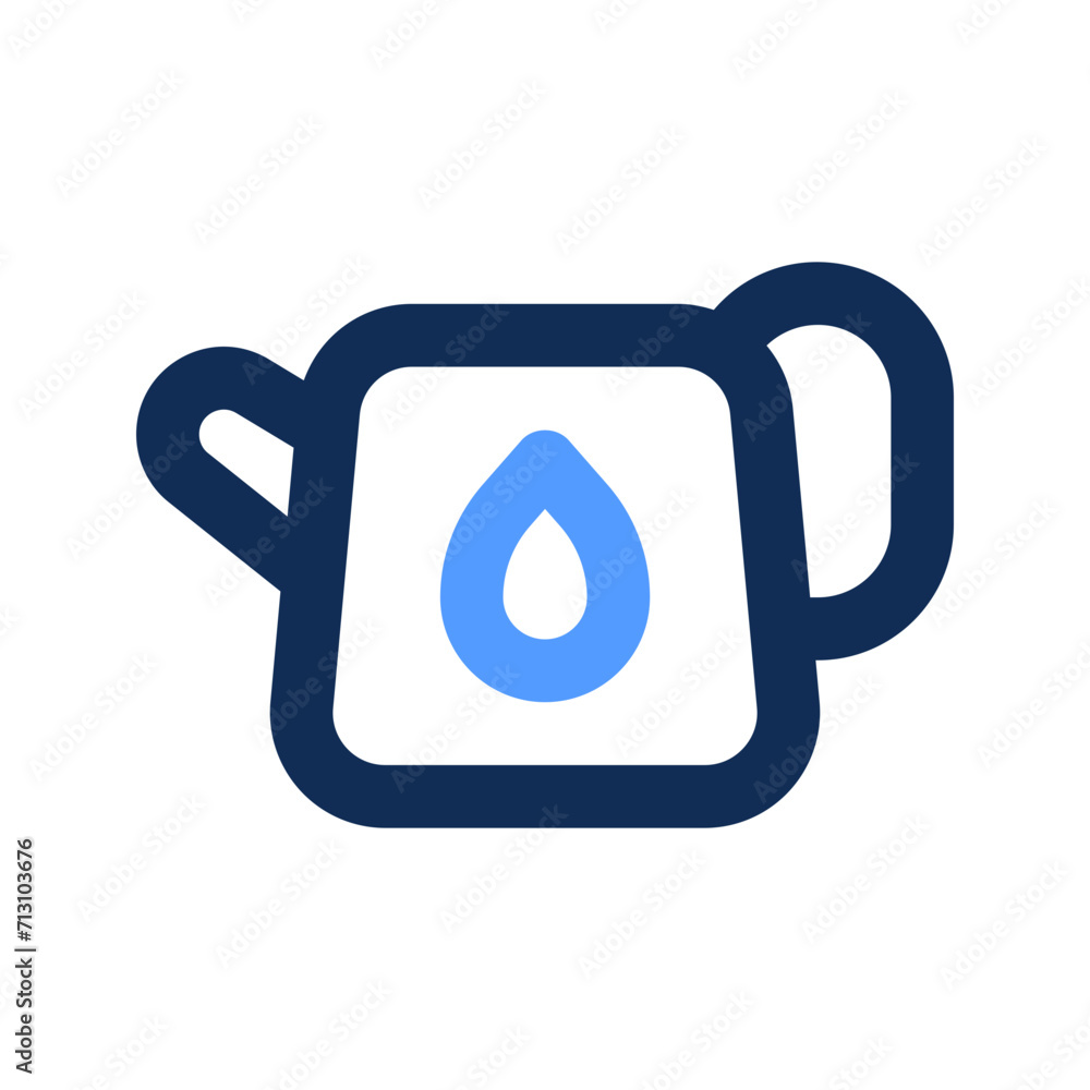 watering can outline color icon watering can outline color icon