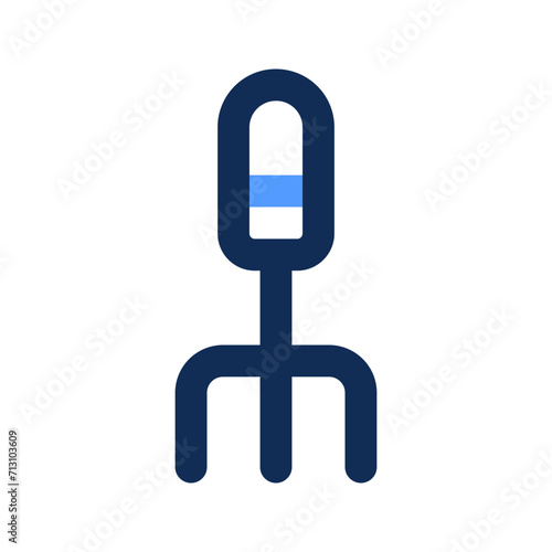 pitchfork outline color icon