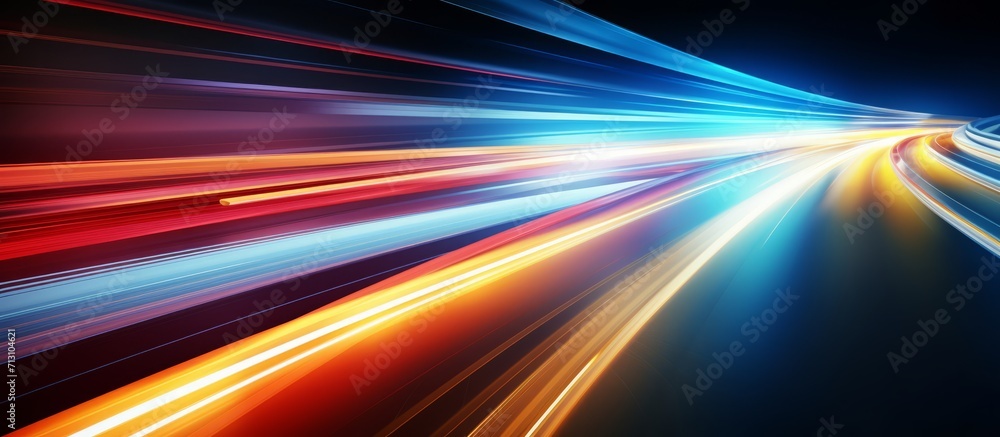 High-Speed Light Streaks on a Dynamic Abstract Background High-Speed Light Streaks on a Dynamic Abstract Background