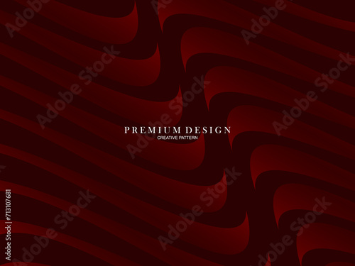 Abstract background of wavy lines in red color. Modern design for banner, card, web design, banner, certificate, etc.