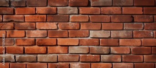 Textured Red Brick Wall with Detailed Masonry Work