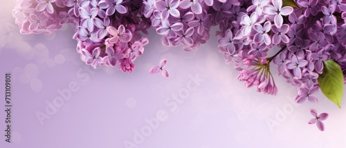 Purple lilac flowers floral spring background