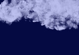 Blue smoke blow on dark background