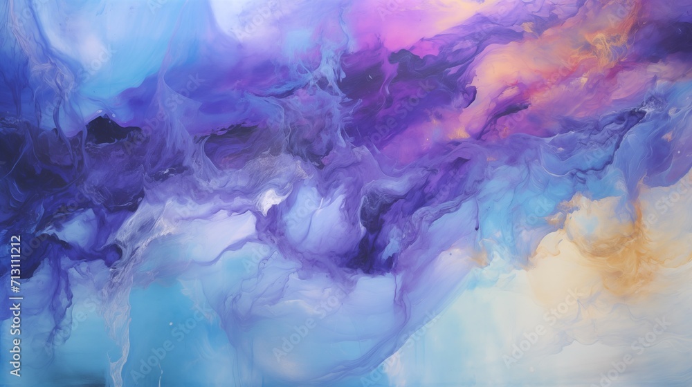 Abstract Blue and Purple Swirled Ink Watercolor Painting Texture Background with Light Magenta and Amber Fluid Acrylics Abstract Blue and Purple Swirled Ink Watercolor Painting Texture Background with Light Magenta and Amber Fluid Acrylics