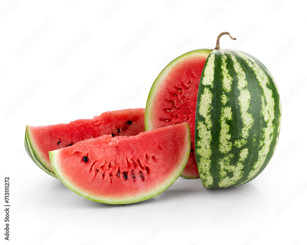 Watermelon with slices Watermelon with slices