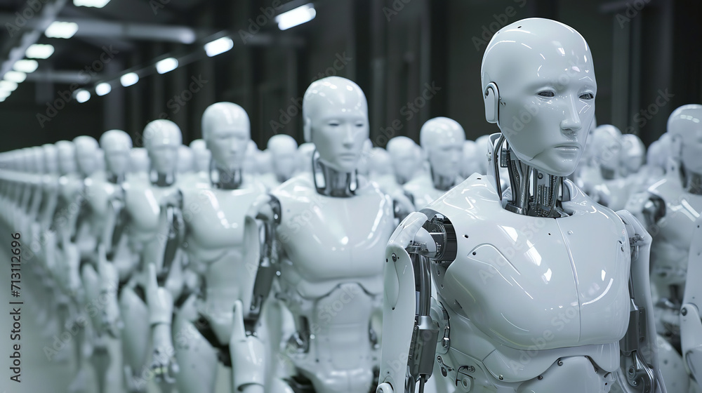 Obraz premium A Factory creating artificial people