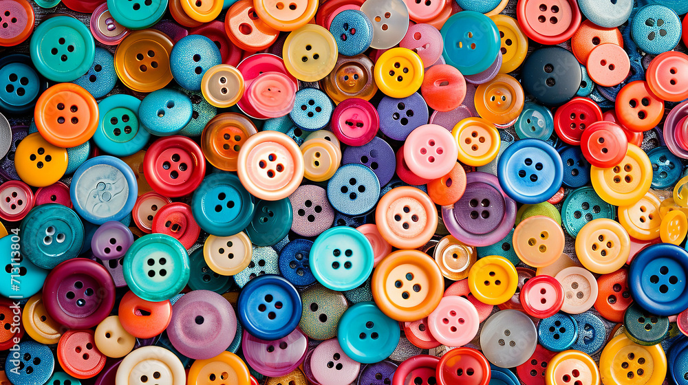 Sewing buttons background. Colorful sewing buttons texture Sewing buttons background. Colorful sewing buttons texture