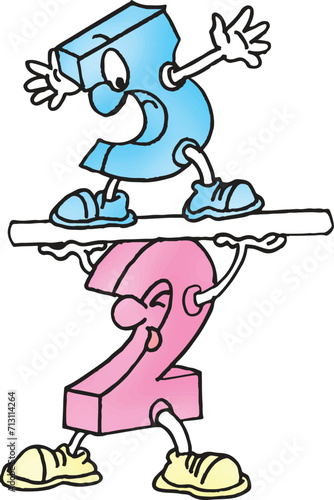 Decimal fraction. Three over two.