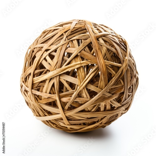 wooden tangle isolated on the white background