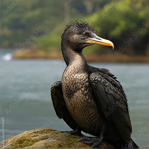 On a sunny day Cape cormoran. © ParthoArt