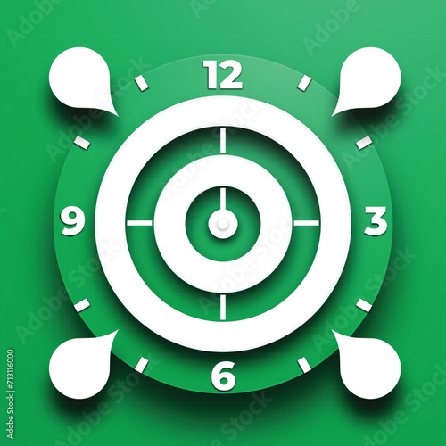 Beautiful Wall Clock with Copy Space Area
