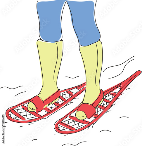 Snowshoes that make it easy to walk in the snow.