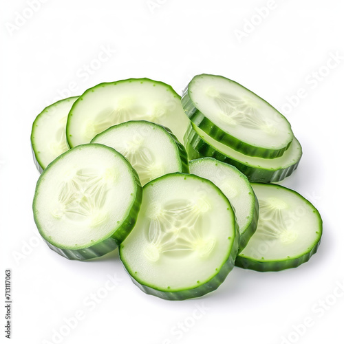 cucumber isolated on white background