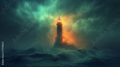 Lighthouse in the storm © Susca Life