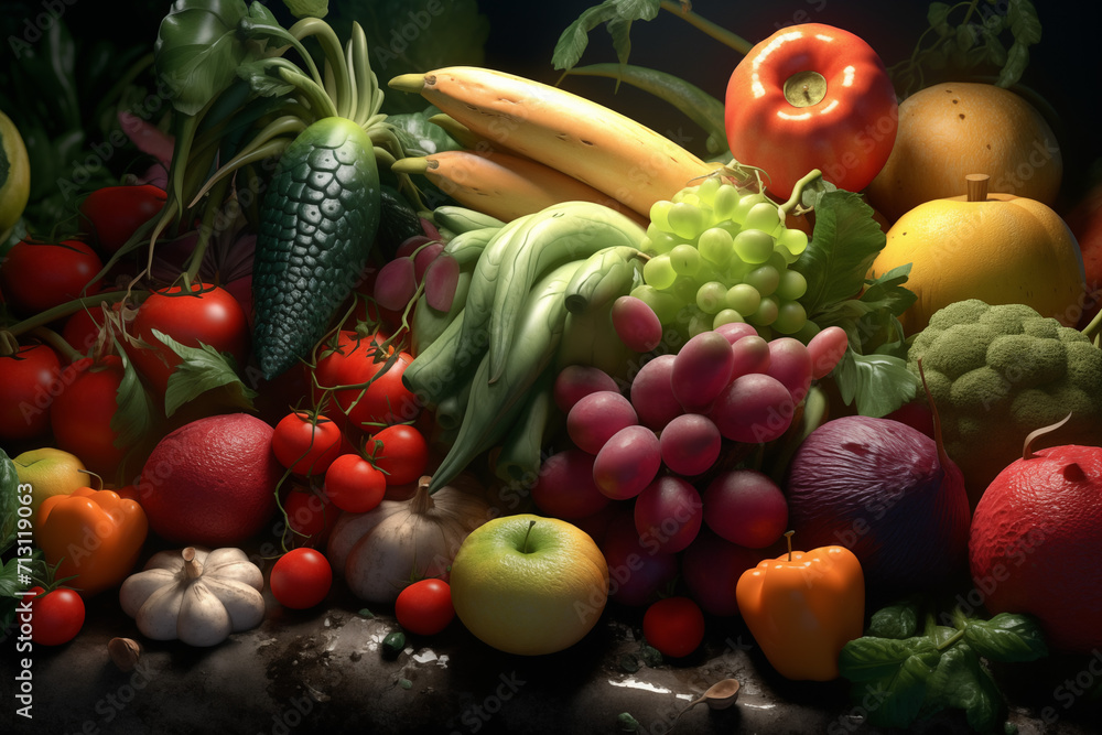 Fruits and vegetables. Eat healthy. Diet. Nutrition professions. Agricultural professions. Organic farming, vegetable market, sale of fruit and vegetables, market gardeners.
​