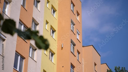Wallpaper Mural Renovated soviet style building in orange Torontodigital.ca