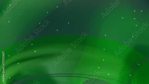 green polar light abstract vector background  