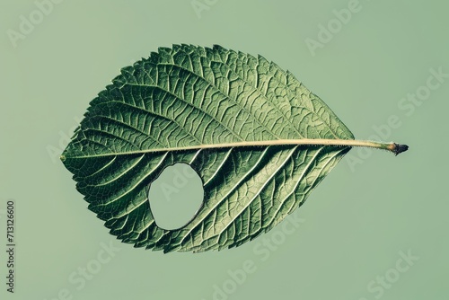 Intricate vein patterns are visible on the leaf’s surface photo