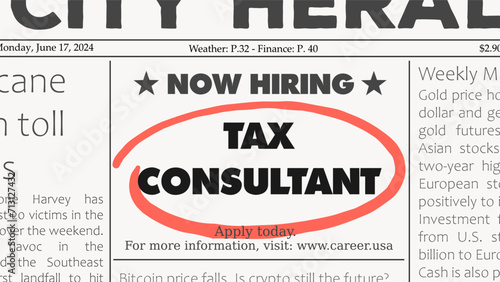 Tax consultant - job offer